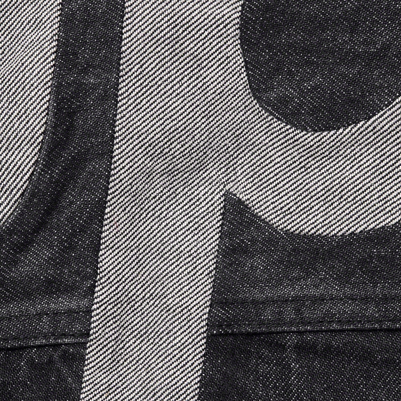Inset Logo Denim Trucker Jacket view 9